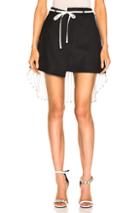 Monse Shirt Back Skirt In Black,stripes,white