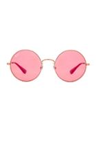 Ray-ban Round Sunglasses In Metallics,red