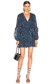 Ulla Johnson Maita Dress In Blue,floral