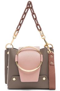 Yuzefi Mini Delila Bag In Brown,pink
