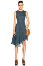 Marni Asymmetrical Jean Dress In Blue