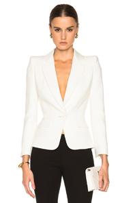Alexander Mcqueen Kickback Jacket In White