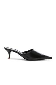Acne Studios Leather Mules In Black