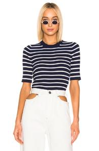 Acne Studios Kassandra Knit Top In Blue,green,stripes