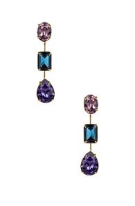 Jennifer Behr Allanah Earrings In Blue,purple
