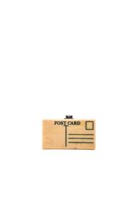 Edie Parker Jean Postal Clutch In Neutrals
