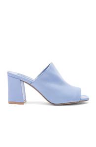 Maryam Nassir Zadeh Leather Penelope Mules In Blue