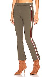 Mother Lounger Insider Crop Step Fray In Green
