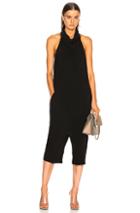 Rick Owens Halter Bodybag Jumpsuit In Black