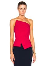 Roland Mouret Leonard Double Crepe Top In Pink