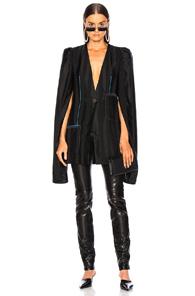 Loewe Cape Sleeve Blazer In Black