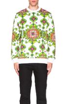 Givenchy Cuban Fit Carpet Print Sweatshirt In White,green,abstract