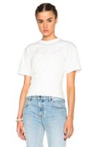 Alexander Wang Draped Bustier Tee In White