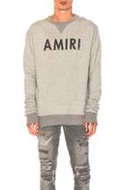 Amiri Crewneck Sweatshirt In Gray