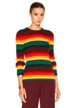 No. 21 Osane Sweater In Red,green,orange,stripes