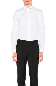 Givenchy Printed Button Down Shirt In White