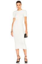 Helmut Lang Ribbed Dress In White