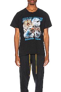 Rhude Animals Tee In Black