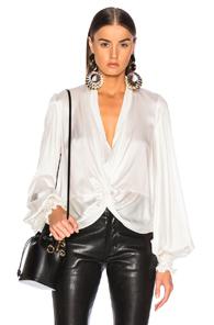 Caroline Constas Bette Blouse In White