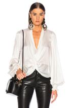 Caroline Constas Bette Blouse In White