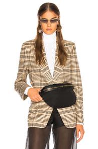 Acne Studios Tweed Suit Jacket In Neutral,plaid