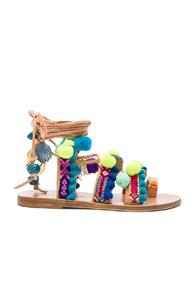 Elina Linardaki Mermaid Motel Sandals In Neon,purple,blue