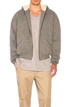 Fear Of God Heavy Terry Alpaca Hoodie In Gray