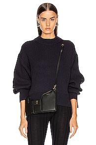 Helmut Lang Crew Neck Sweater In Blue