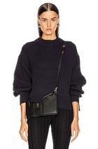 Helmut Lang Crew Neck Sweater In Blue