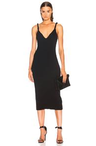 Dion Lee Twist Shoulder Dress In Black