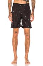 John Elliott Board Shorts In Abstract,black,blue