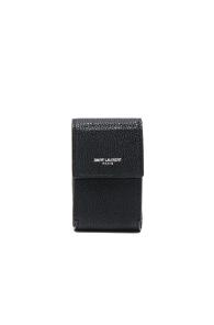 Saint Laurent Cigarette Pack Case In Black
