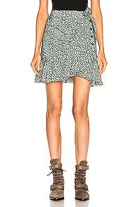 Veronica Beard Kaia Skirt In Floral,green