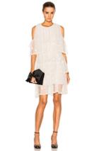 Needle & Thread Embroidered Tulle Dress In White,floral