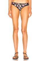 Same Swim Cheeky Bikini Bottom In Black,floral