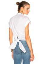 Rag & Bone Ara Tie Back Top In White