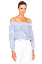 Rag & Bone/jean Stripe Drew Top In Blue,stripes