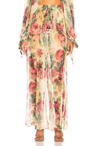 Zimmermann Melody Wide Leg Pant In Floral,neutrals