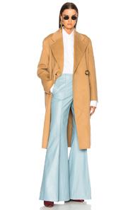 Acne Studios Carice Double Coat In Neutrals