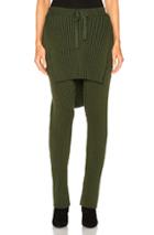 Baja East Cotton Wide Rib Pant In Green