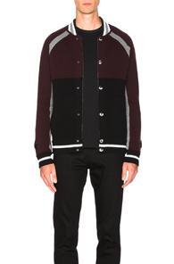 Givenchy Blouson Knit Jacket In Red