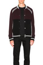 Givenchy Blouson Knit Jacket In Red
