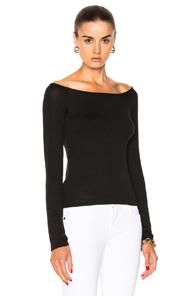 Rag & Bone/jean Oasis Off The Shoulder Tee In Black