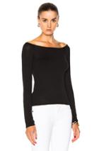 Rag & Bone/jean Oasis Off The Shoulder Tee In Black