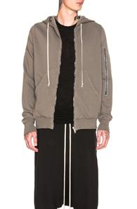 Drkshdw By Rick Owens Jason's Hoodie In Gray