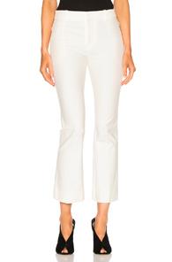 Derek Lam 10 Crosby Cropped Flare Pant In White