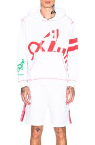 Gcds Logo Hoodie In White