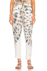 Raquel Allegra Easy Pant In Neutrals,ombre & Tie Dye