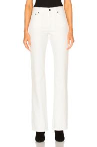 Saint Laurent Flare Jeans In White