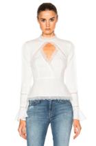 Nicholas Lace Insert Top In White
